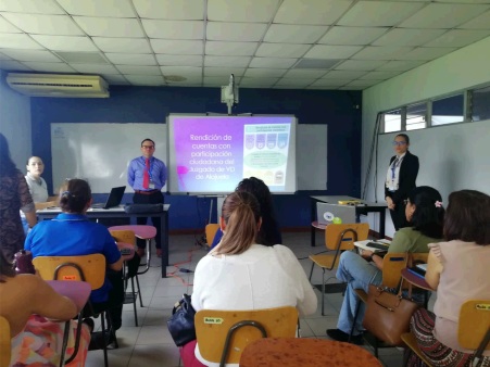 Juzgado de Violencia Doméstica de Alajuela rinde cuentas ante la ciudadanía